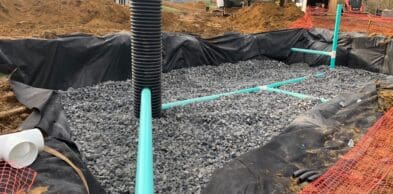 drainage work for an ultimate 40 fiberglass pool