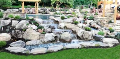 pool and waterfall in west chester pa